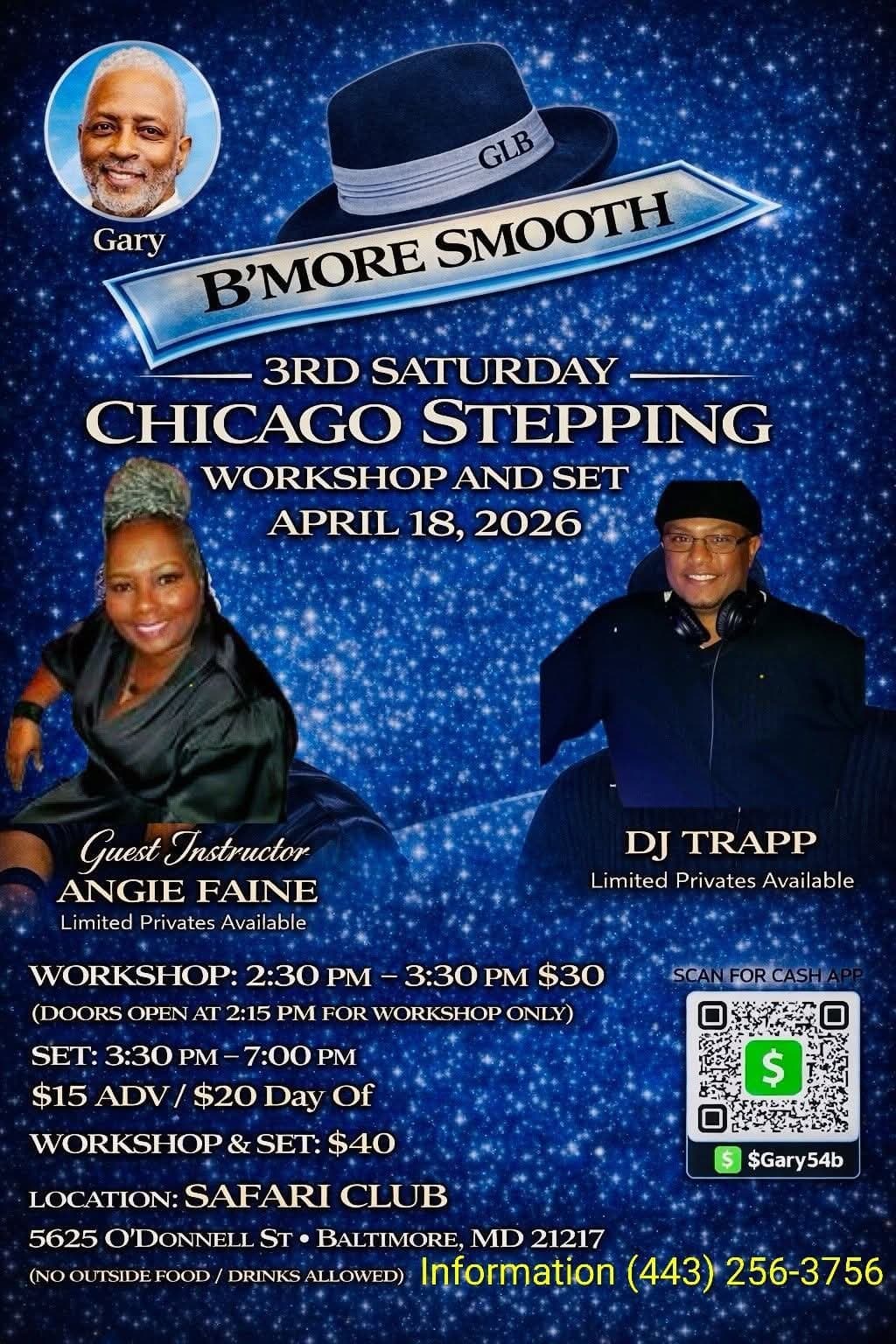 3RD SATURDAY CHICAGO STEPPING WORKSHOP AND SET