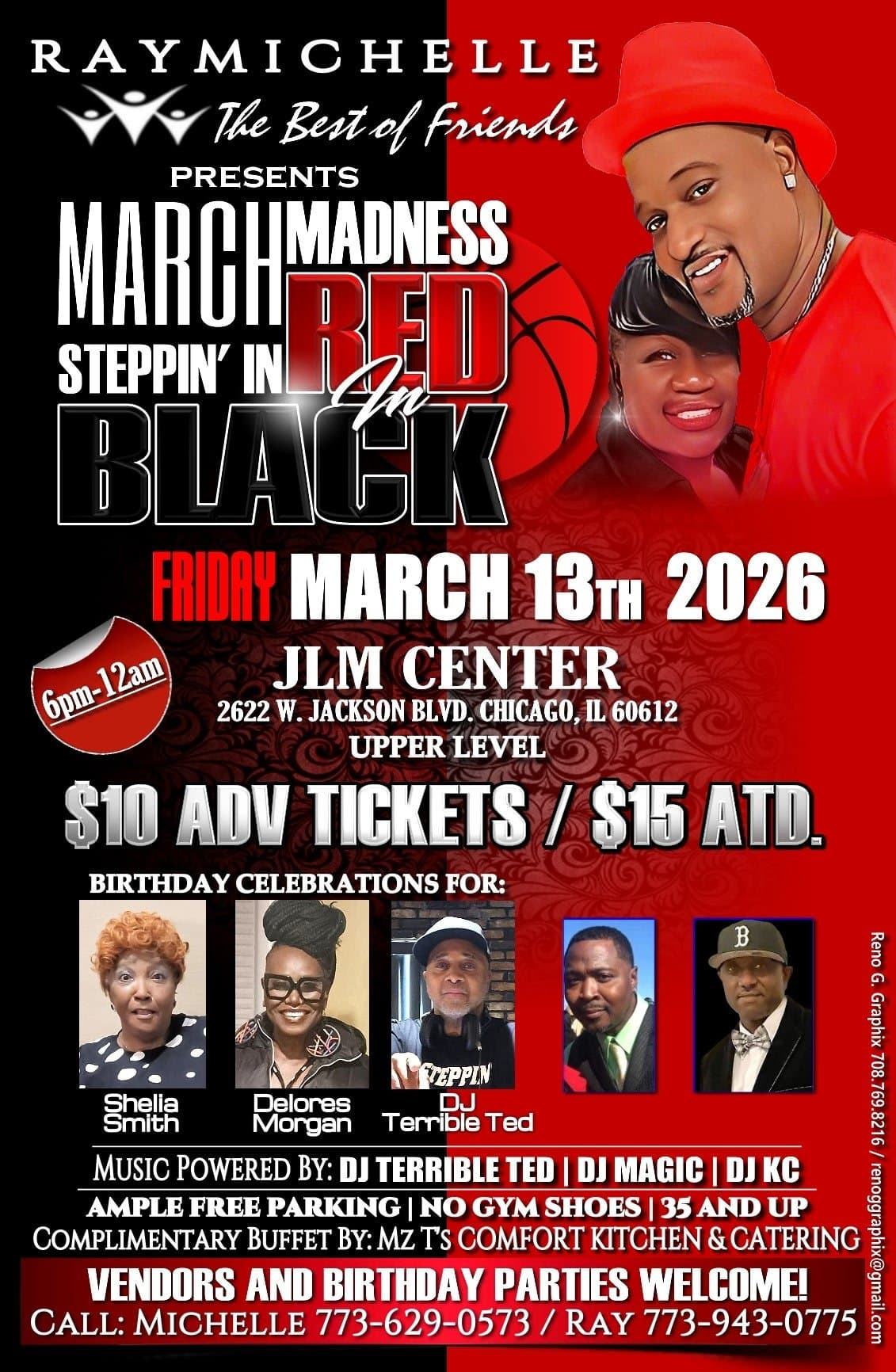 MARCHMADNESS STEPPIN' IN RED in BLACK