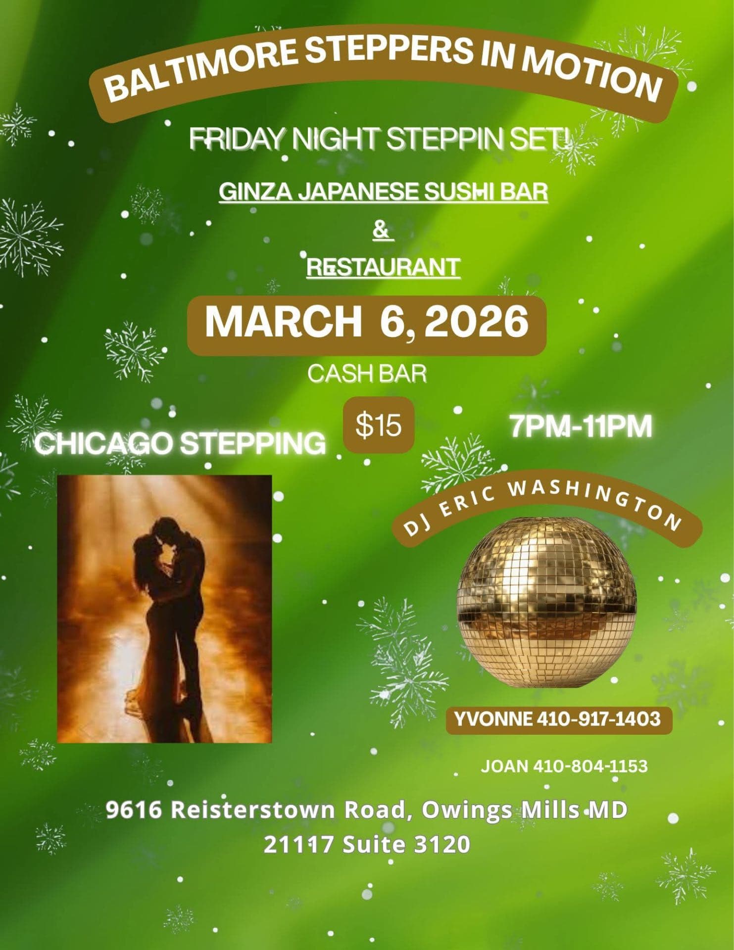 FRIDAY NIGHT STEPPIN SET!